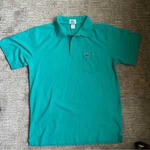 Vintage green lacsoste polo shirt
